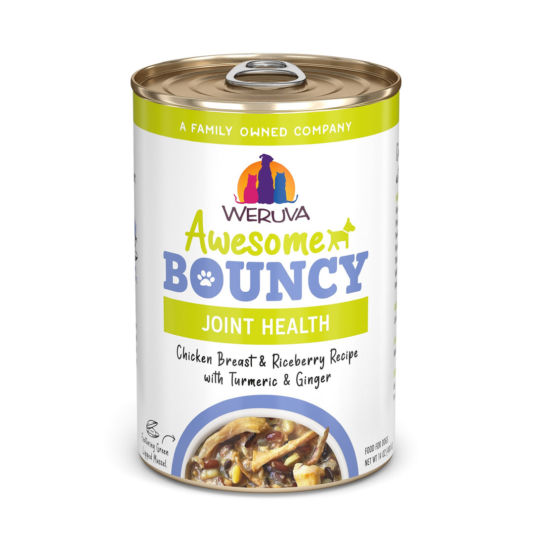 Weruva Awesome Functions Bouncy Chicken Rice Can Dog 14 oz