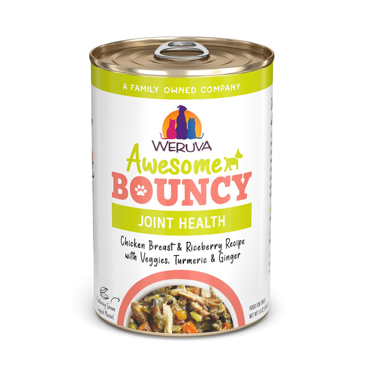 Weruva Awesome Functions Bouncy Chicken Veggies Can Dog 14 oz