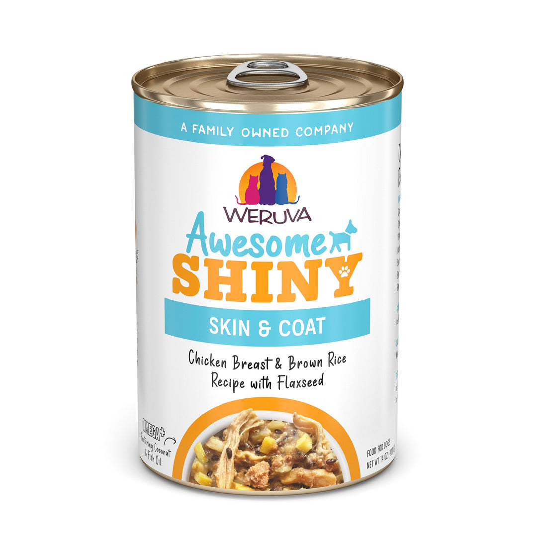 Weruva Awesome Functions Shiny Chicken Rice Can Dog 14 oz