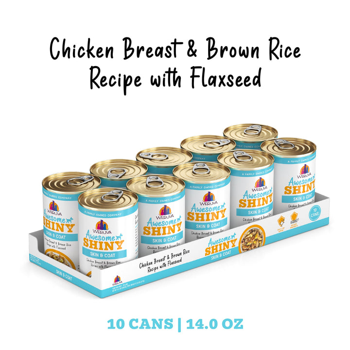 Weruva Awesome Functions Shiny Chicken Rice Can Dog 14 oz