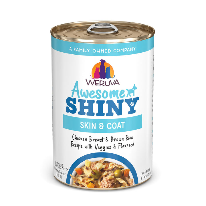 Weruva Awesome Functions Shiny Chicken Veggies Can Dog 14 oz