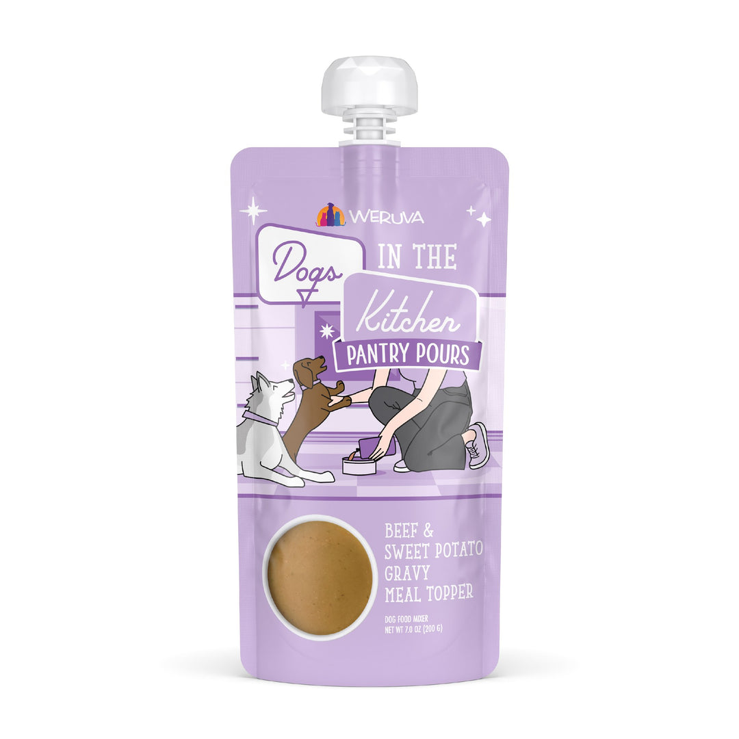 Weruva Dog Wet DITK Pantry Pours Beef Sweet Potato Gravy 7 oz