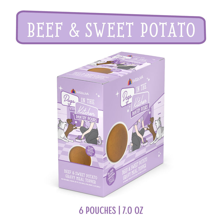 Weruva Dog Wet DITK Pantry Pours Beef Sweet Potato Gravy 7 oz