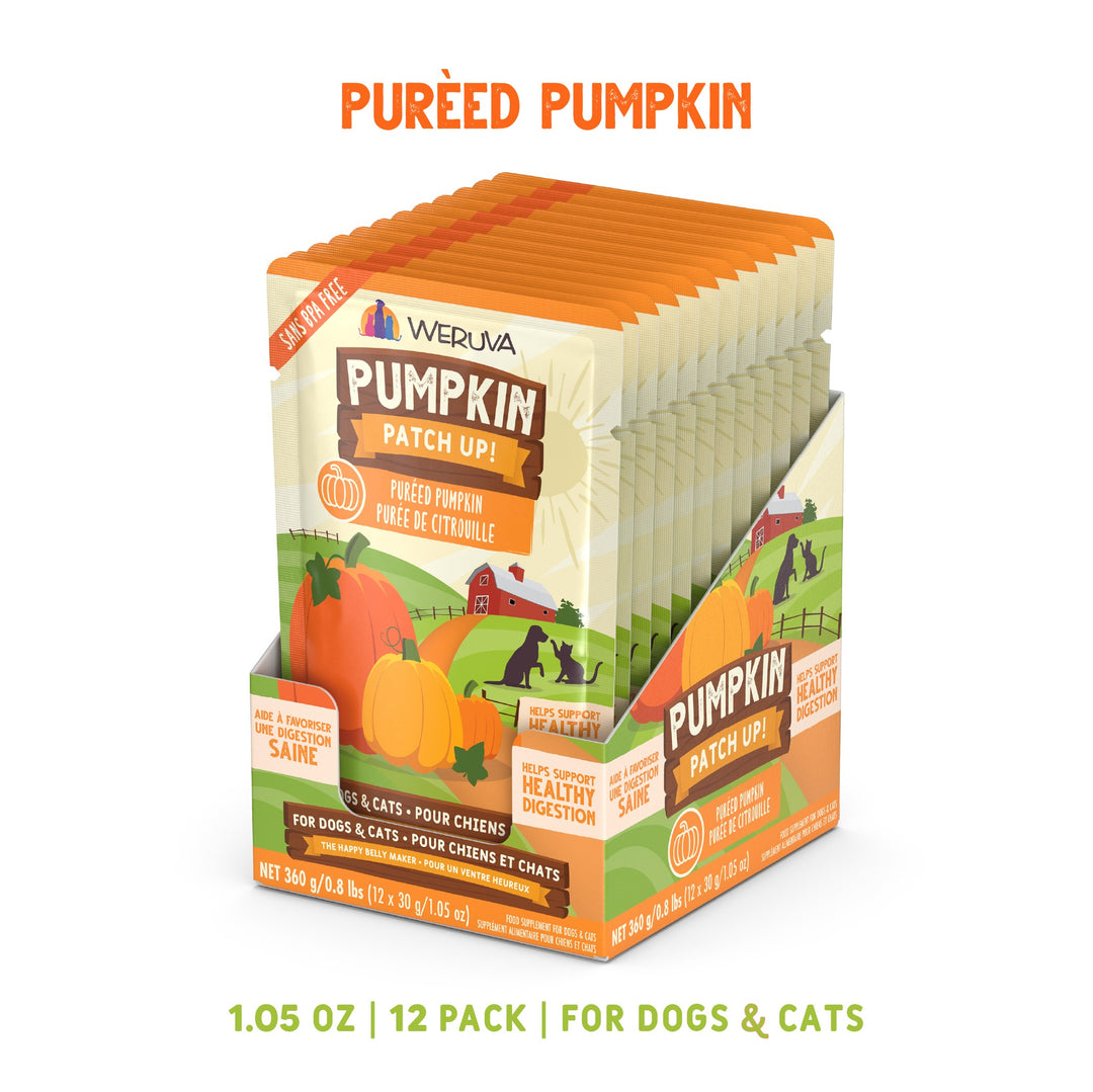 Weruva Pumpkin Puree Supplement for Dogs Cats Pouch