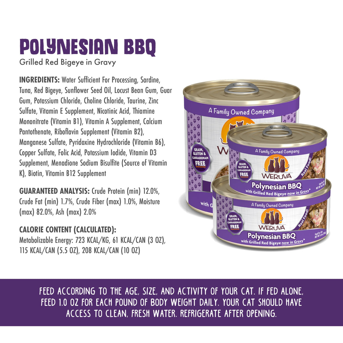 Weruva Polynesian BBQ Cat 3oz ****