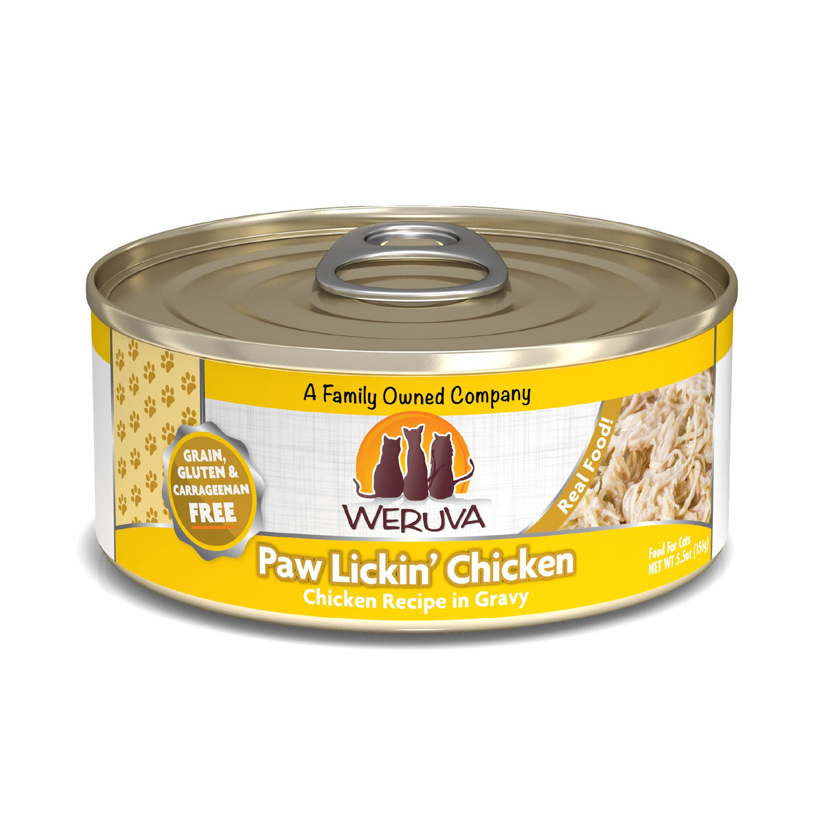 Weruva Classic Paw Lickin Chicken Recipe in Gravy Cat Food 5.5 Oz