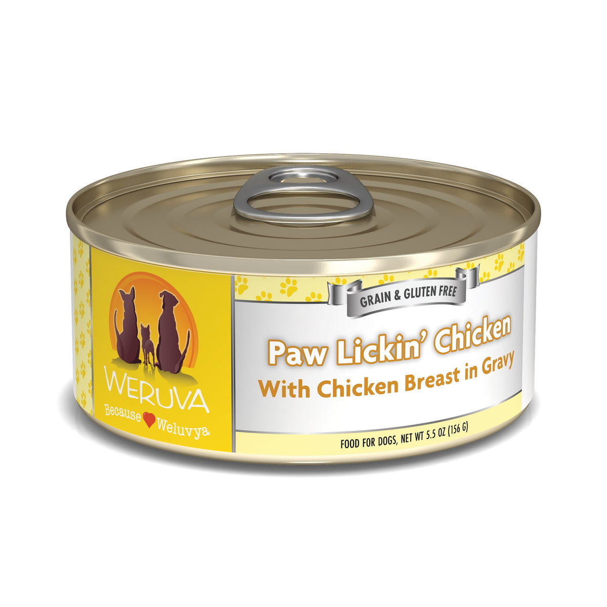 Weruva Classic Dog Paw Lickin Chicken Breast in Gravy 5.5 oz