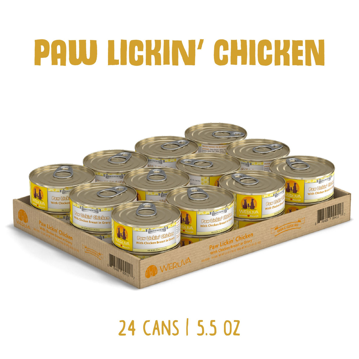 Weruva Classic Dog Paw Lickin Chicken Breast in Gravy 5.5 oz