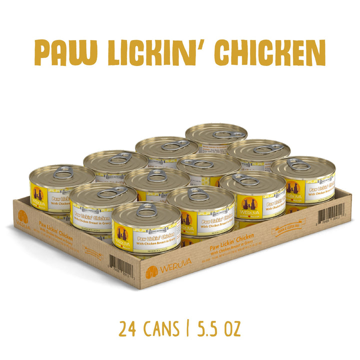 Weruva Classic Dog Paw Lickin Chicken Breast in Gravy 5.5 oz