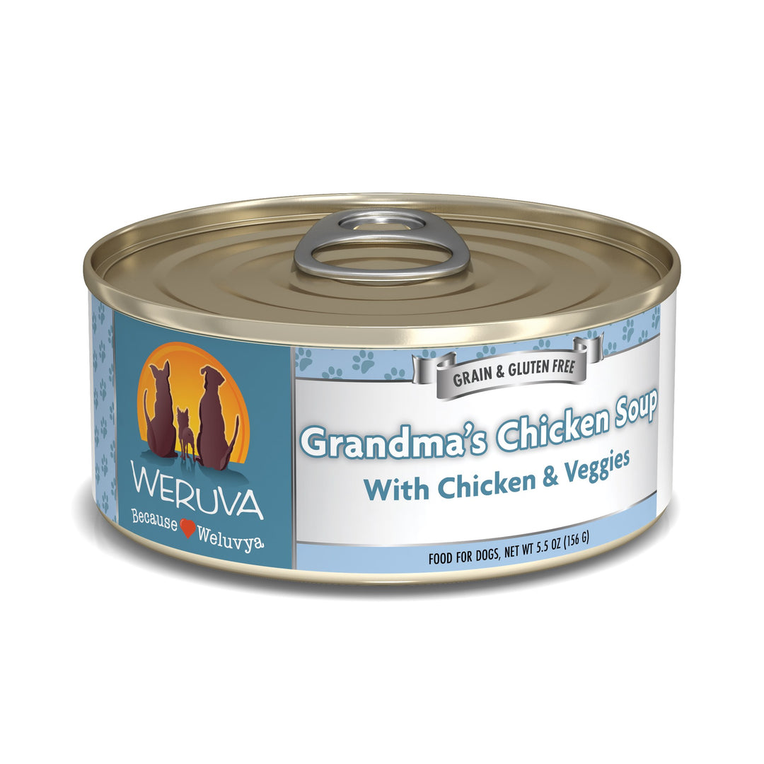 Weruva Classic Dog Grandmas Chicken Breast Veggies 5.5 oz Can