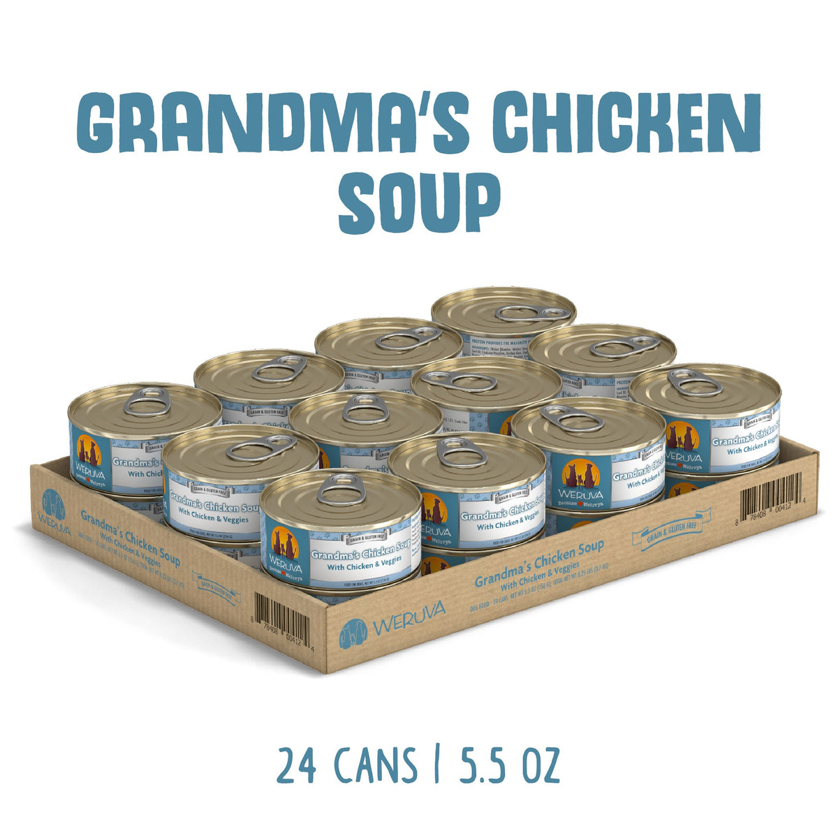 Weruva Classic Dog Grandmas Chicken Breast Veggies 5.5 oz Can