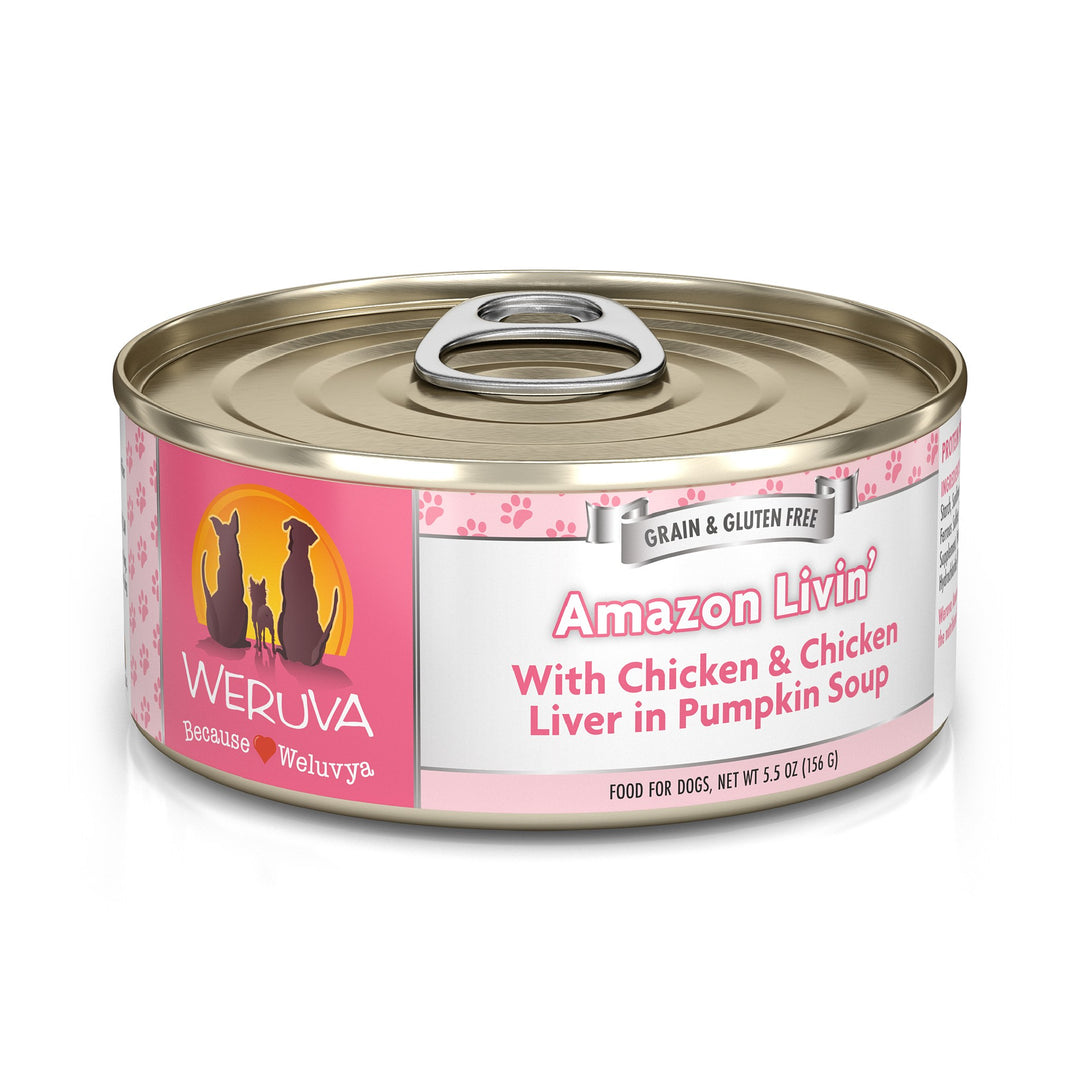 Weruva Classic Dog Amazon Chicken Breast Liver Pumpkin Soup 5.5 oz