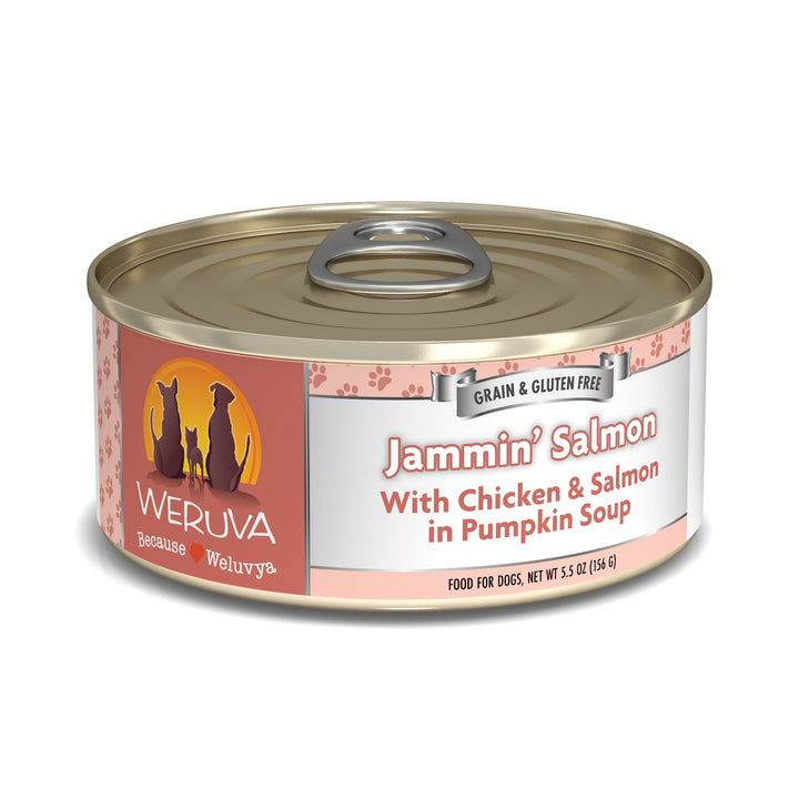 Weruva Classic Dog Jammin Chicken Salmon in Gravy 5.5 oz