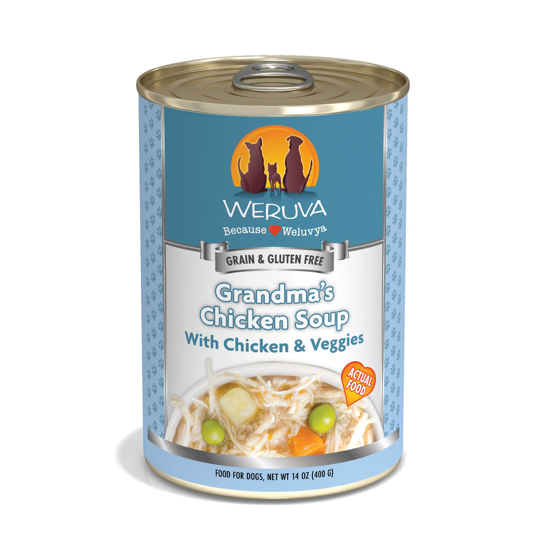 Weruva Dog Classic Chicken Veggies Grandmas Chicken Soup 14 oz
