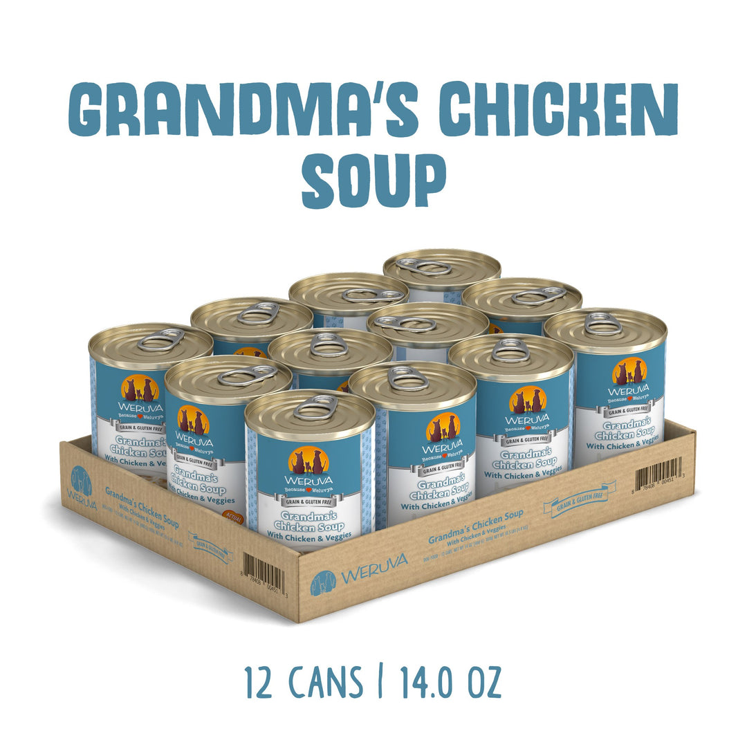 Weruva Dog Classic Chicken Veggies Grandmas Chicken Soup 14 oz