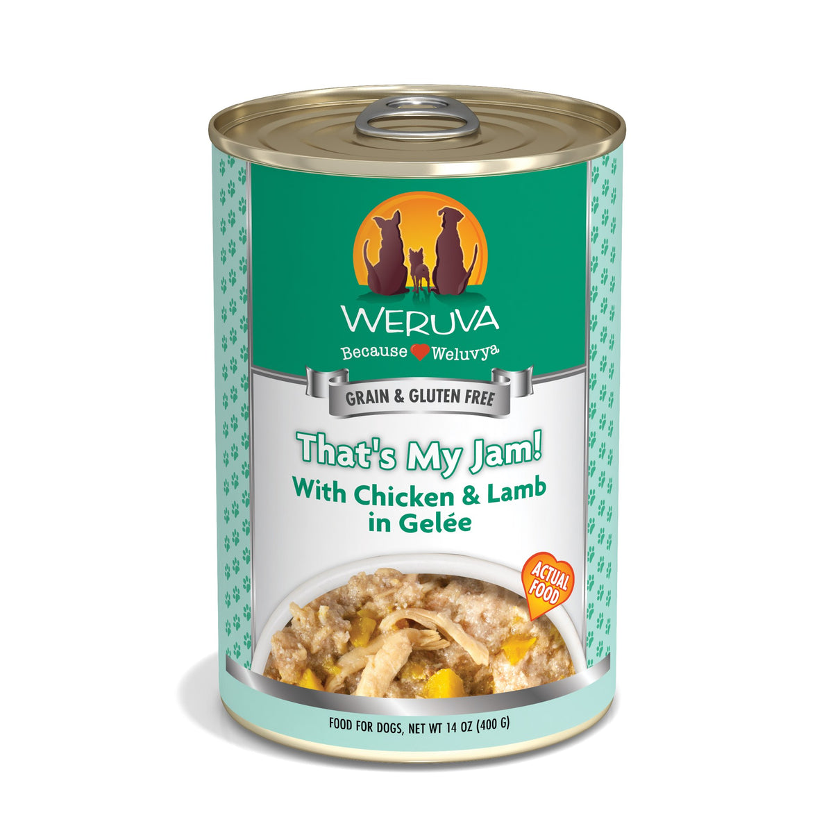 Weruva Classic Dog Thats My Jam Chicken Lamb in Gelee 14 oz Can