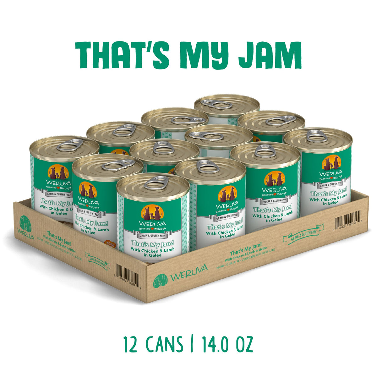 Weruva Classic Dog Thats My Jam Chicken Lamb in Gelee 14 oz Can