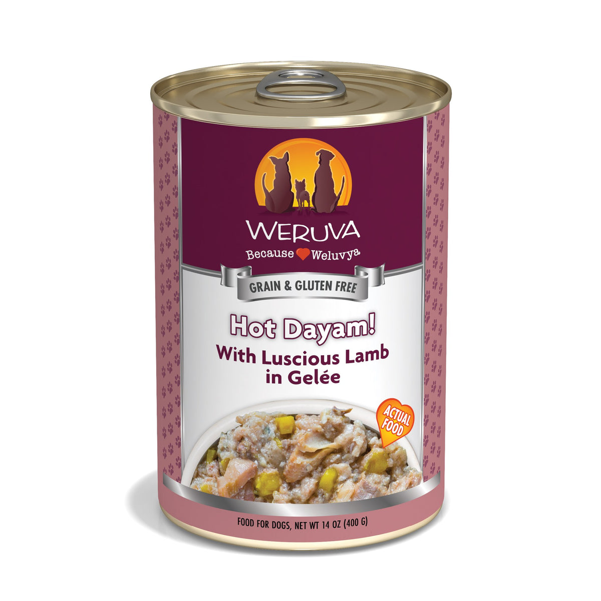 Weruva Classic Dog Hot Dayam Lamb in Gelee 14 oz