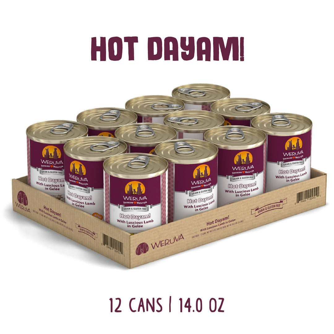 Weruva Classic Dog Hot Dayam Lamb in Gelee 14 oz