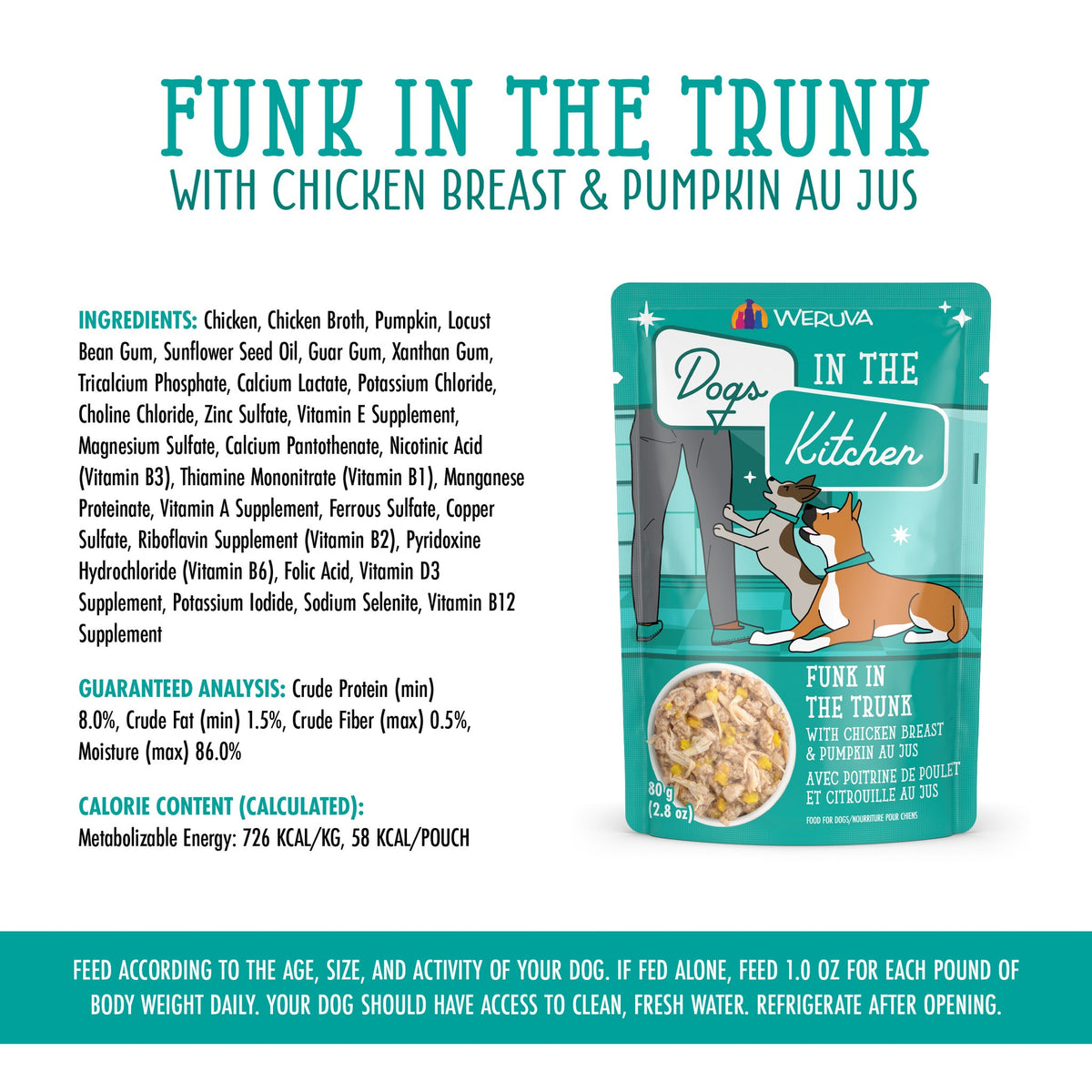Weruva DITK Pouch GF Chicken  Pumpkin Funk In the Trunk