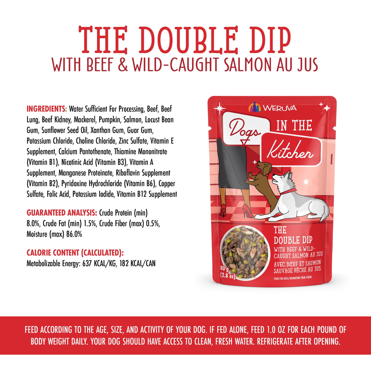 Weruva DITK Pouch GF Beef  Salmon The Double Dip