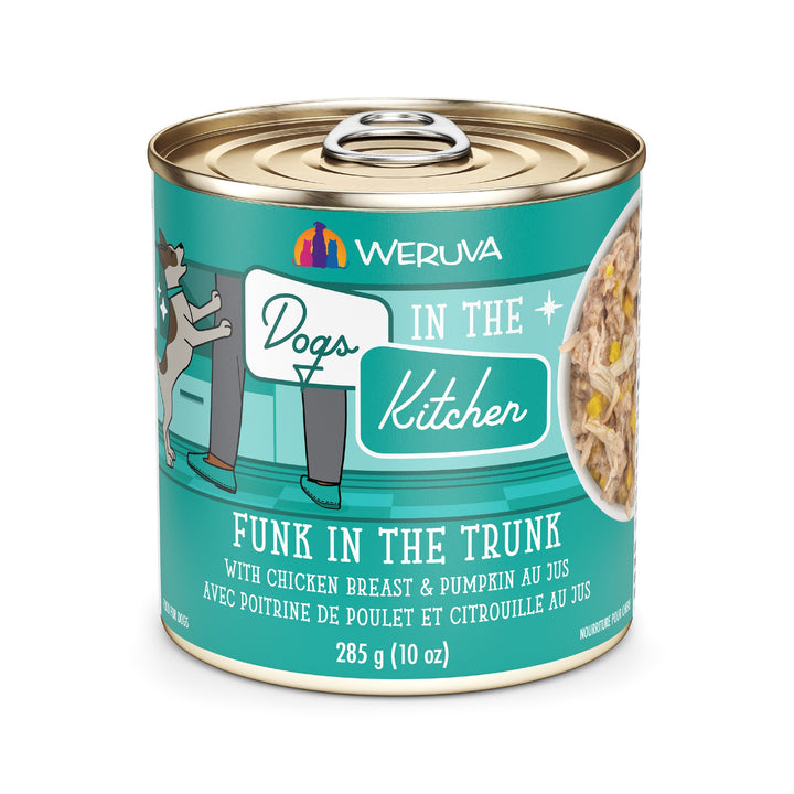 Weruva Dogs Kitchen Funk in the Trunk Chicken Pumpkin Au Jus 10 oz