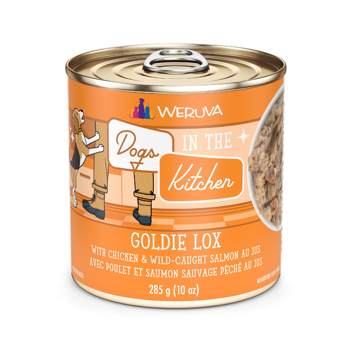 Weruva Dogs in the Kitchen Goldie Lox Chicken Salmon Au Jus 10 oz