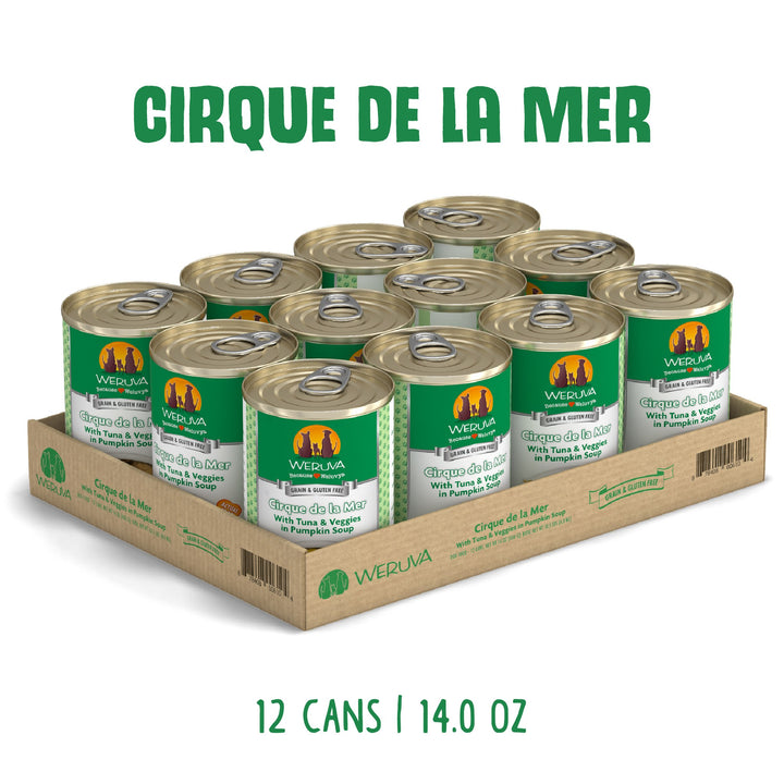 Weruva Classic Dog Cirque de la Mer Tuna Veggies in Gravy 14 oz Can