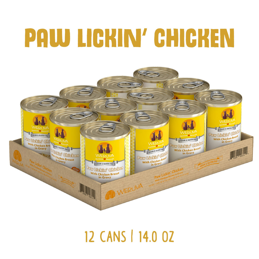 Weruva Dog Classic Can GF Chicken  Paw Lickin Chicken 14oz
