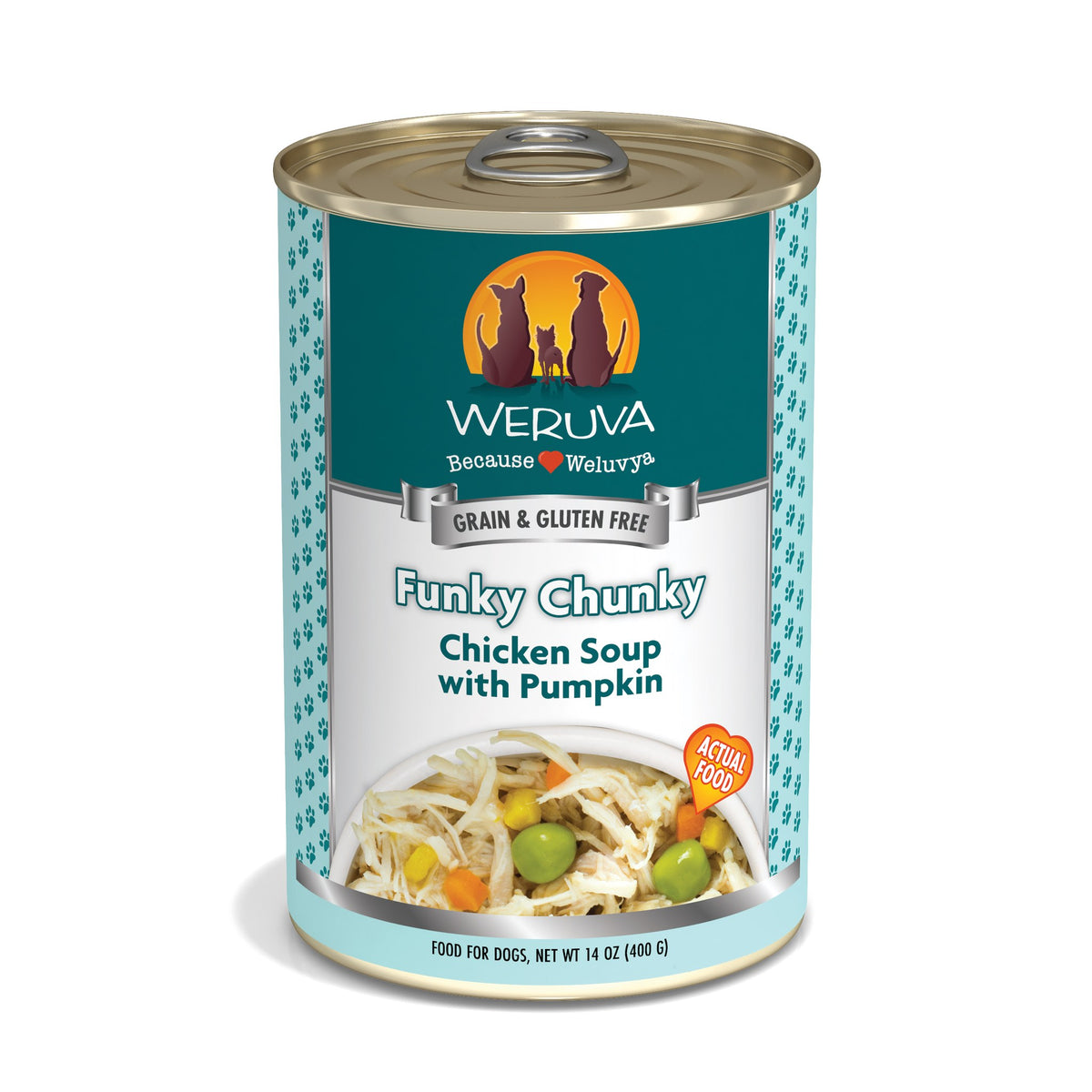 Weruva Dog Classic Chicken Soup  Pumpkin Funky Chunky 14 oz