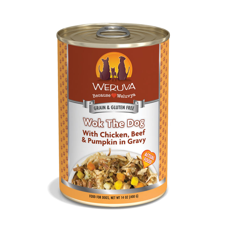Weruva Dog Classic Chicken Beef Pumpkin Wok the Dog 14 oz