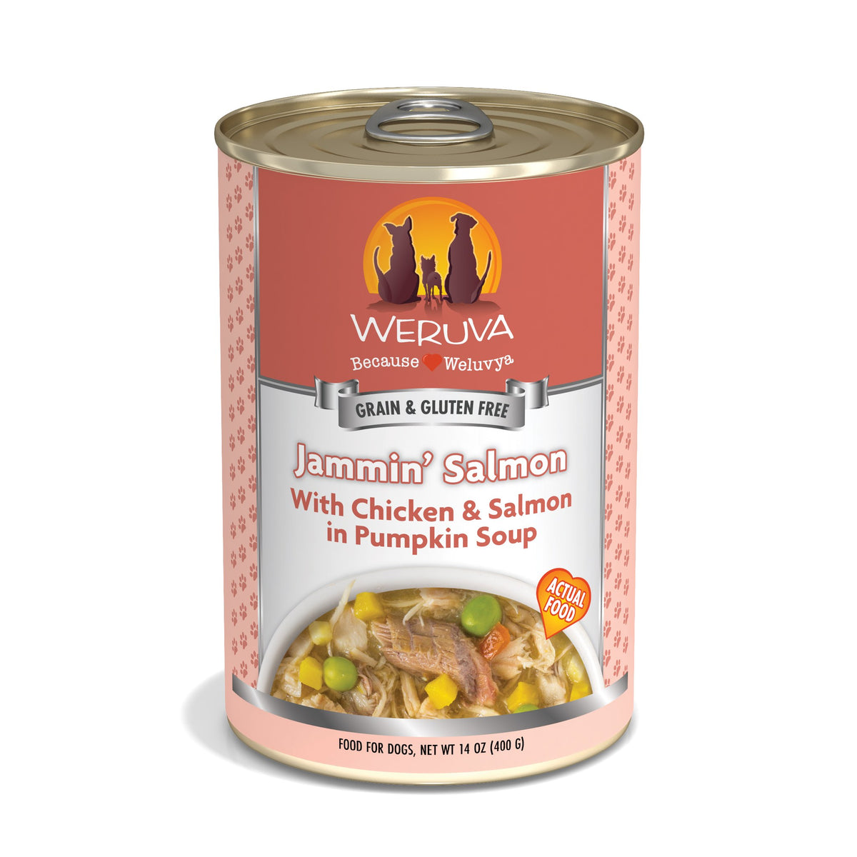 Weruva Classic Jammin Salmon with Chicken Salmon in Gravy14oz