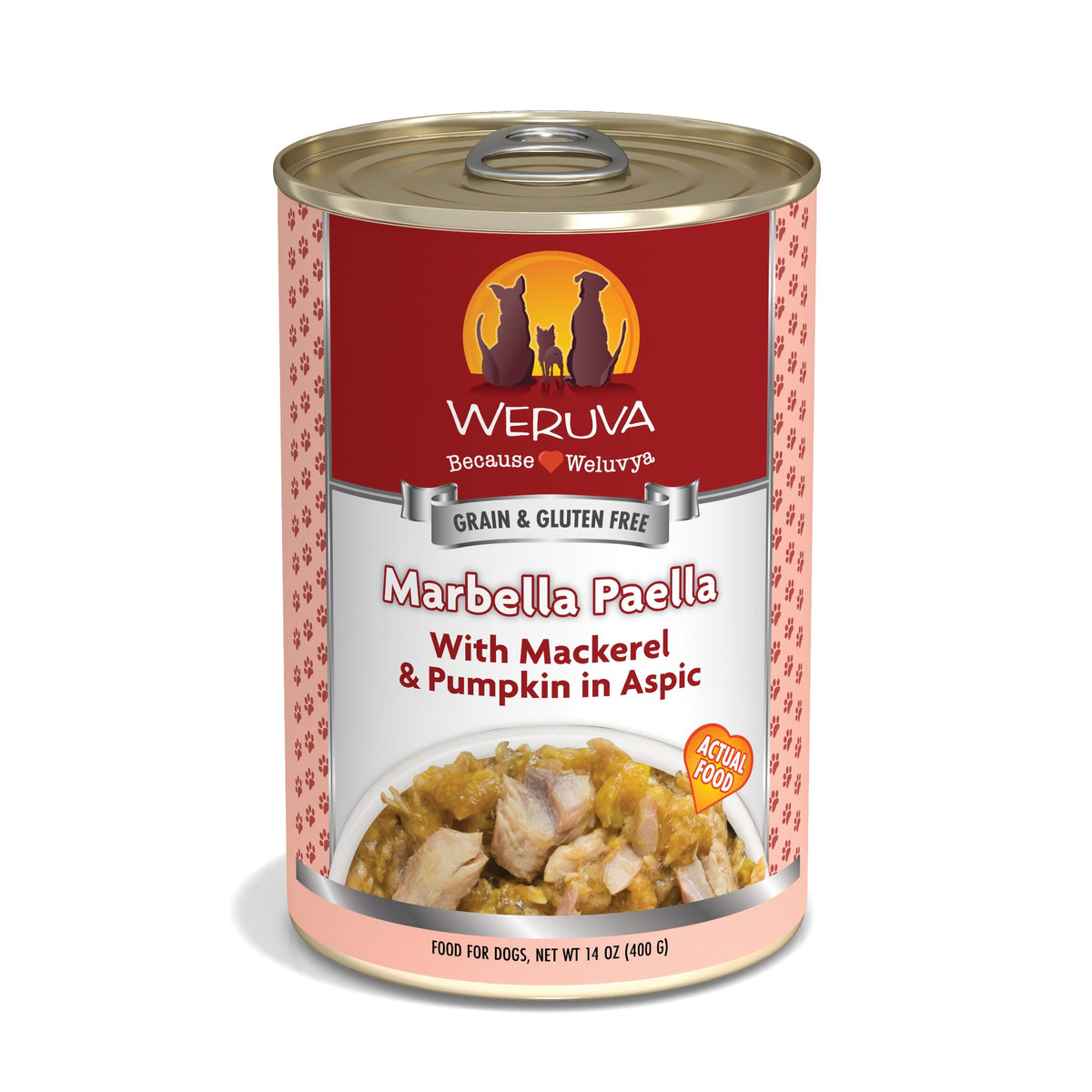 Weruva Classic Dog Marbella Paella Mackerel Pumpkin in Aspic 14 oz
