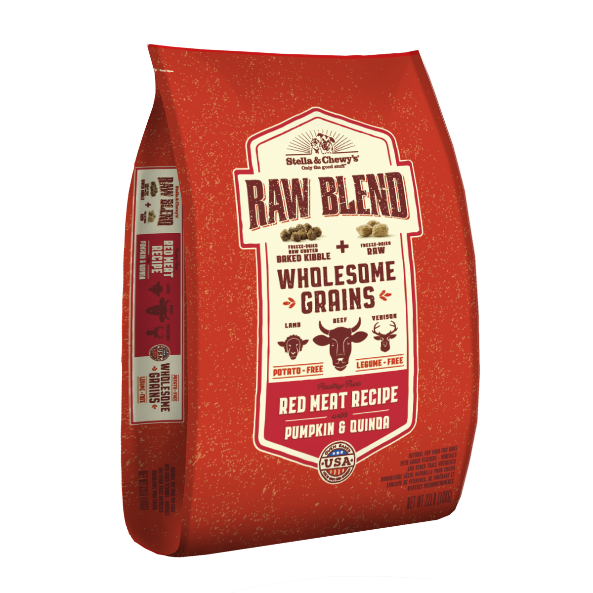 Kibble Raw Blend Wholesome Grains Kibble Red Meat - 22 lb