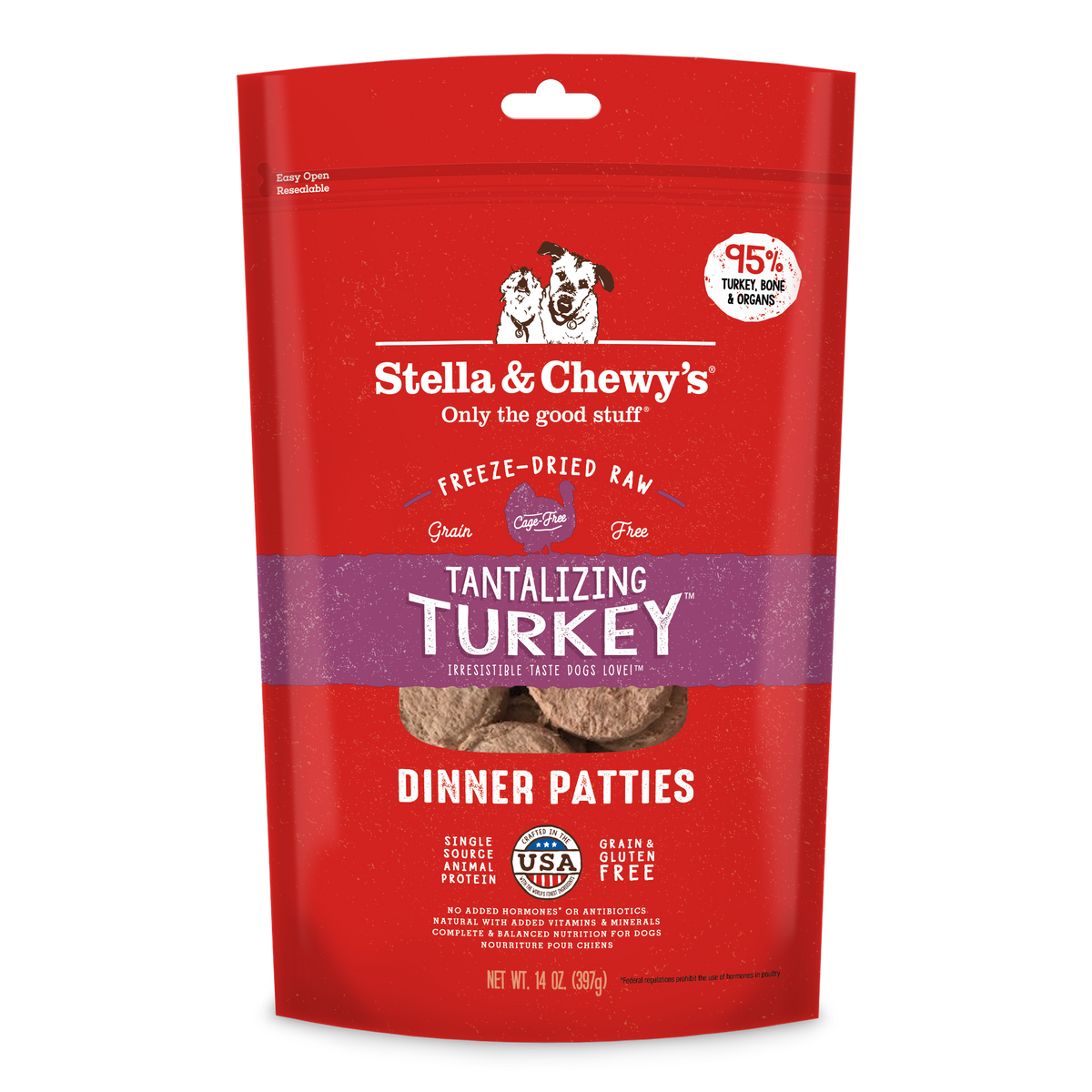 Freeze-Dried Tantalizing Turkey Patties - 14 oz