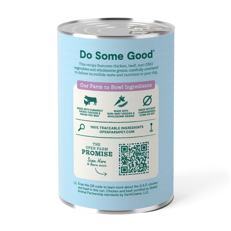 Open Farm Goodbowl Chicken and Beef Dog 12.5 oz