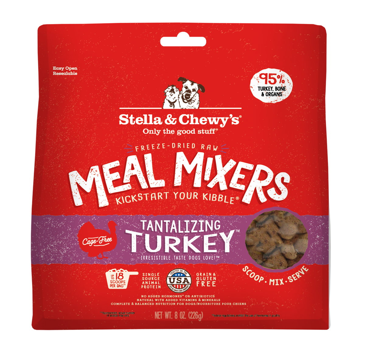 Freeze-Dried Tantalizing Turkey Meal Mixers - 8 oz