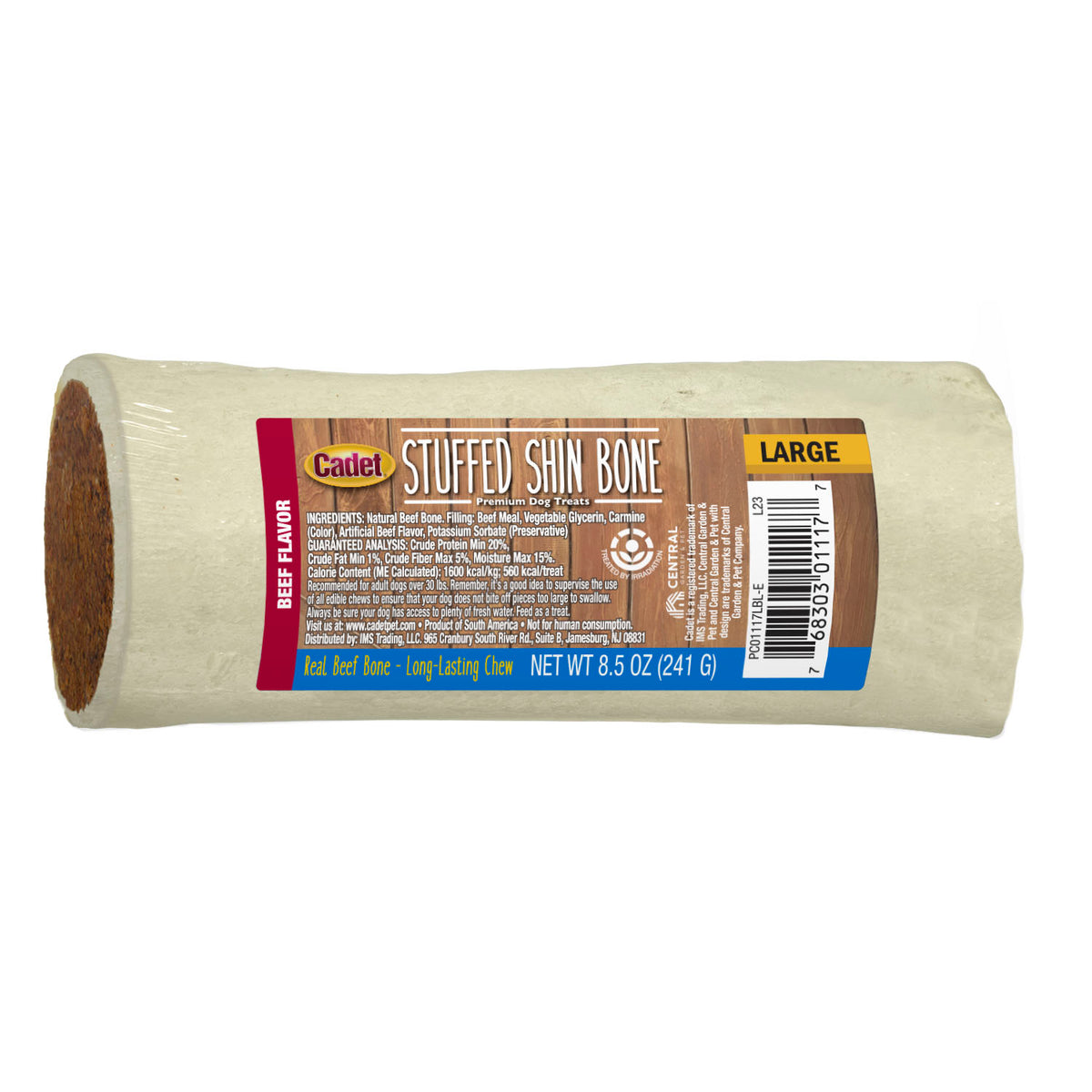 Cadet Stuffed Shin Bones for Dogs Beef Large (1 Count)