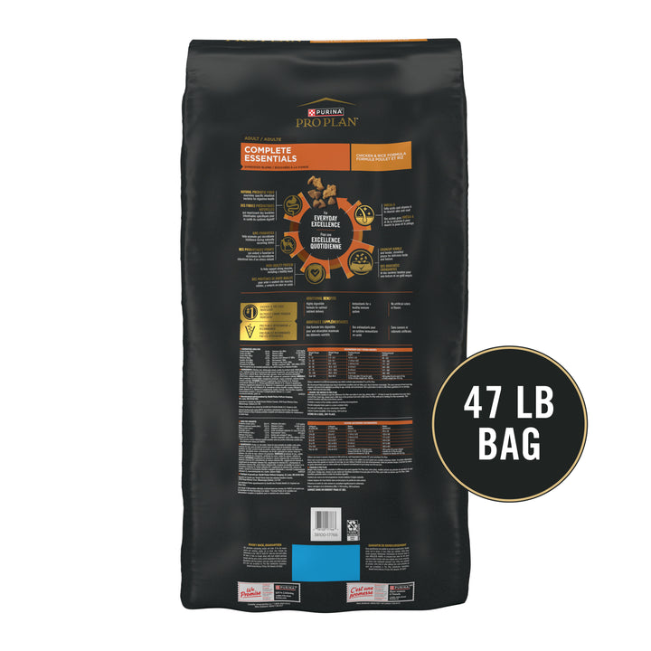 Purina Pro Plan Savor Chicken Rice 47lb back