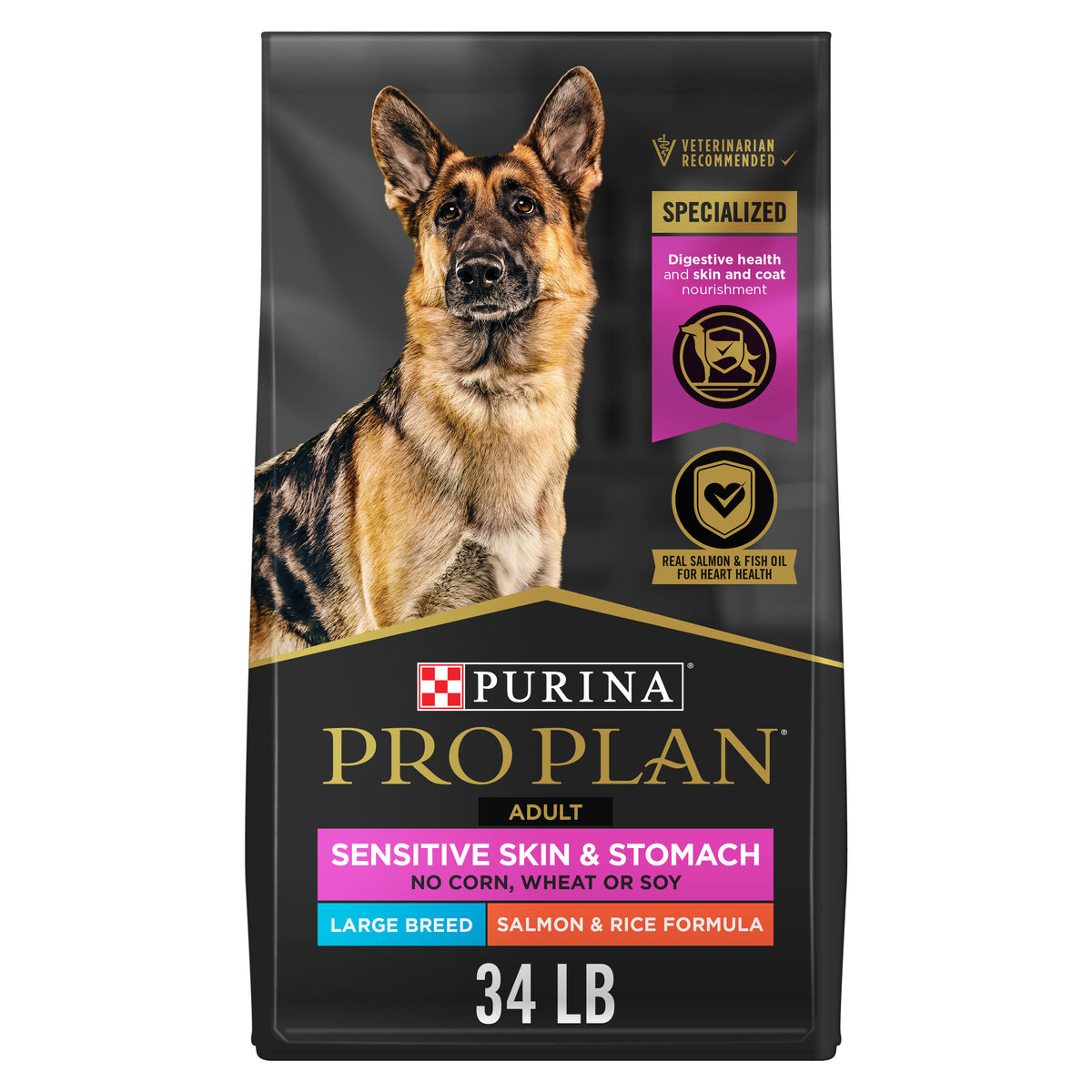 Purina Pro Plan Sensitive Skin & Stomach Large Breed 34lb