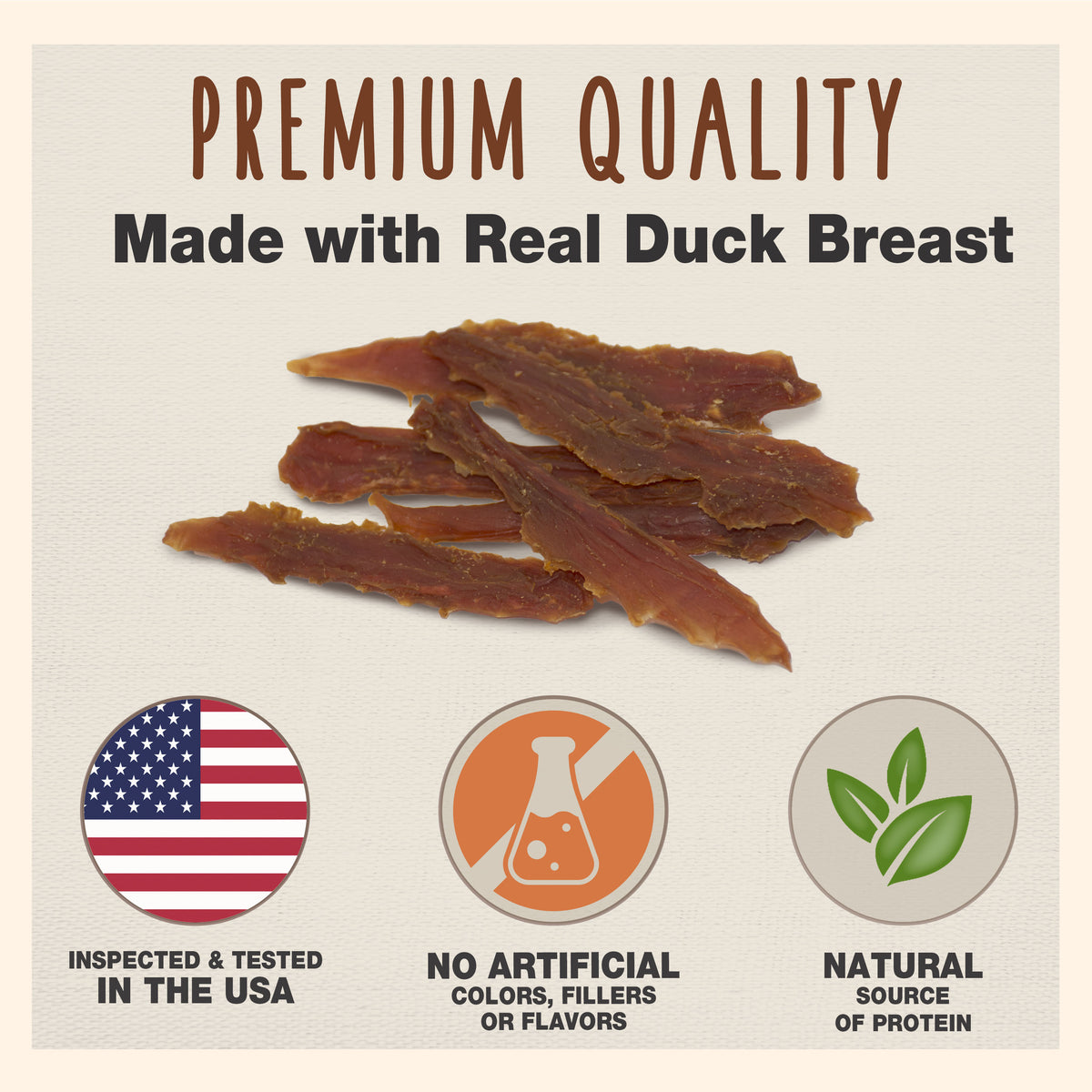 Cadet Gourmet Duck Breast Treats for Dogs 28 Ounce
