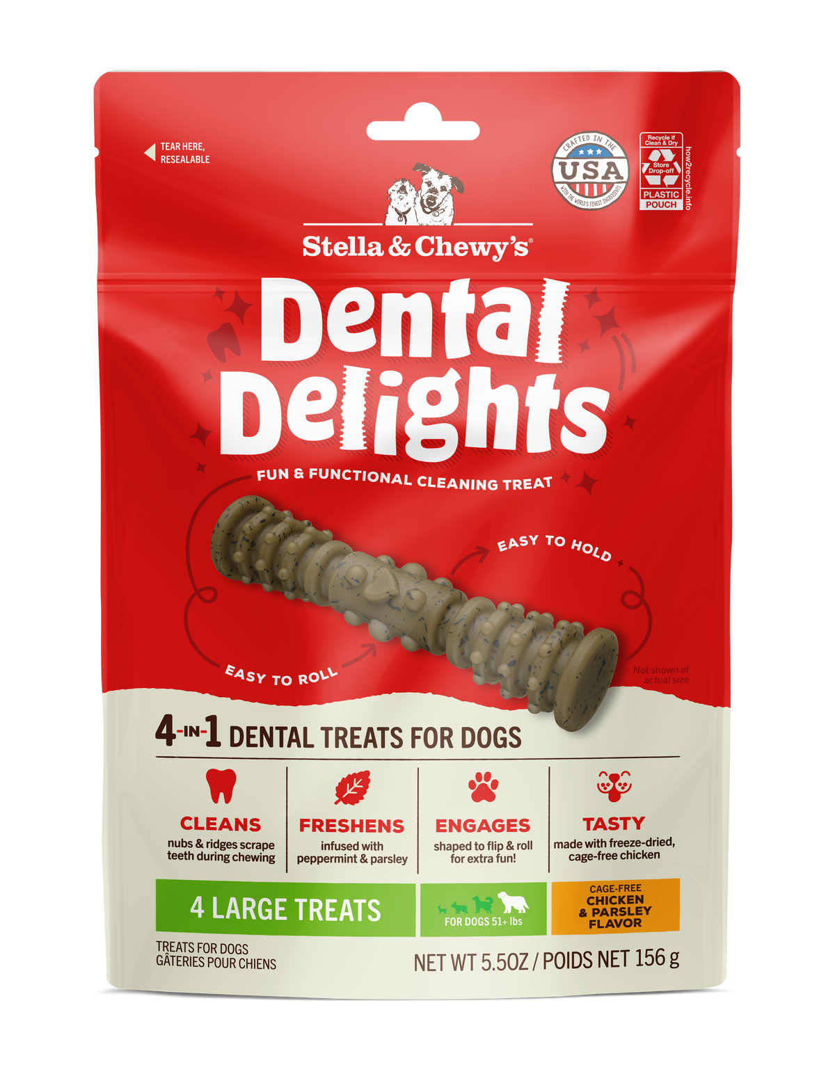 Dental Delights Large – 4 ct