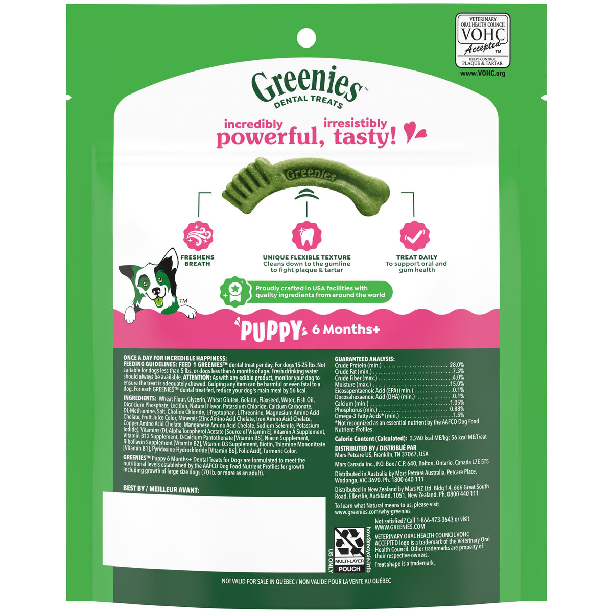 Greenies Dental Treats Puppy Petite 6 oz