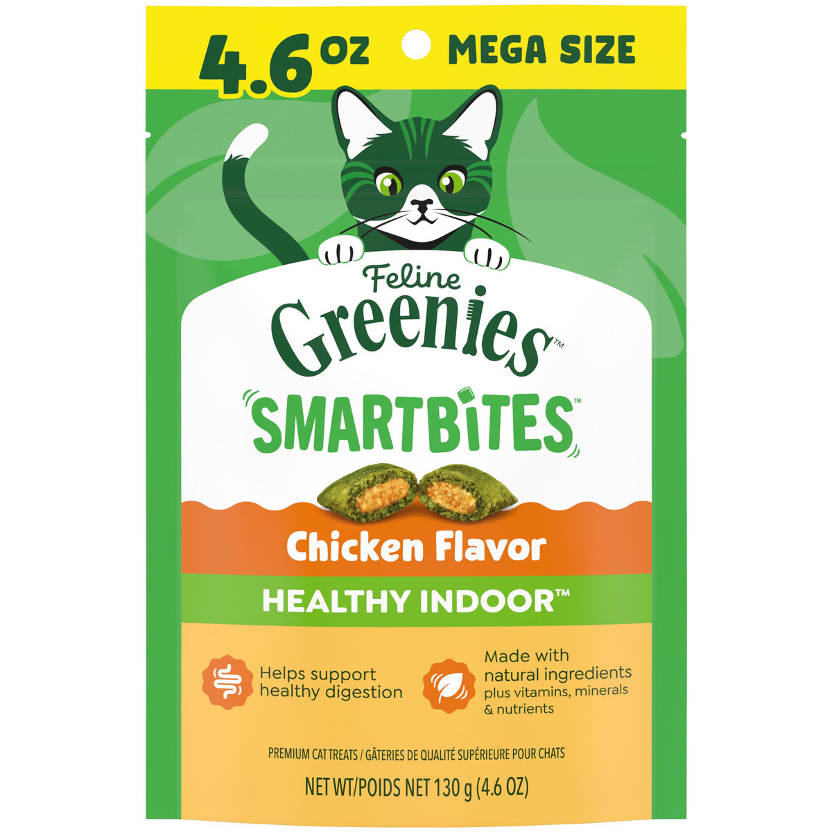 Greenies Feline SmartBites Healthy Indoor Cat Treats Chicken 4.6 oz