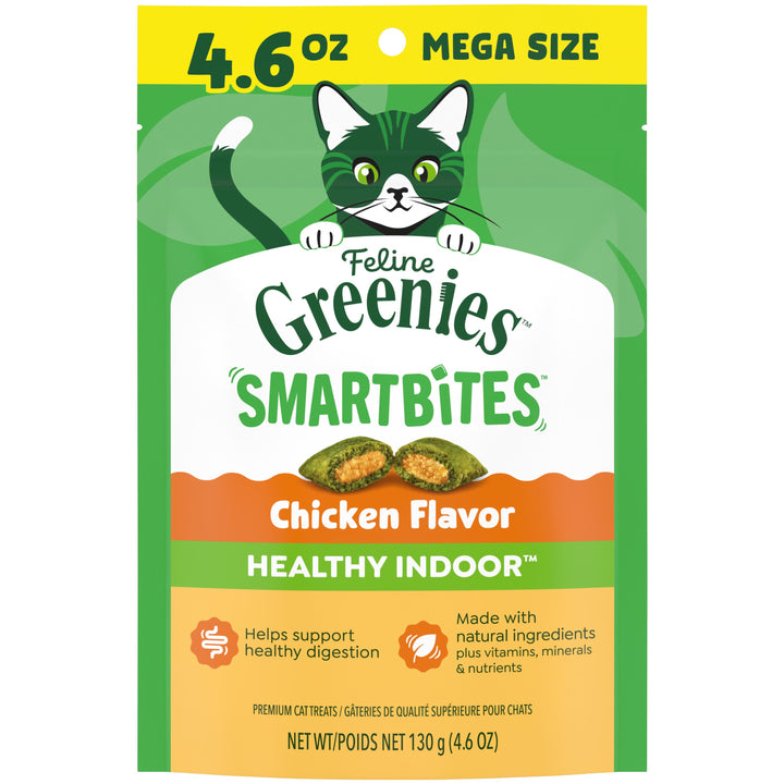 Greenies Feline SmartBites Healthy Indoor Cat Treats Chicken 4.6 oz