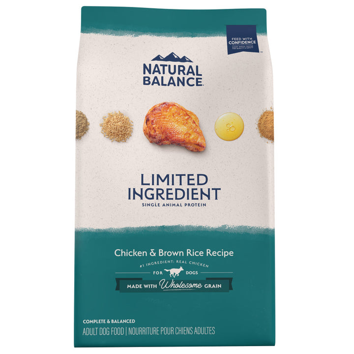 Natural Balance Dry Dog Food Chicken and Brown Rice 24LB
