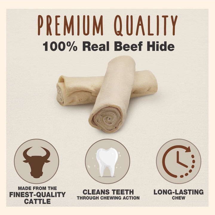 Cadet Premium Grade Beef Hide Dog Chew Curls 5 Pound