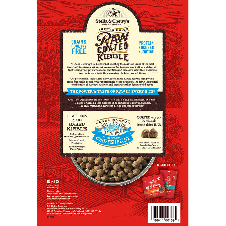 Kibble Raw Coated Whitefish - 3.5 lb
