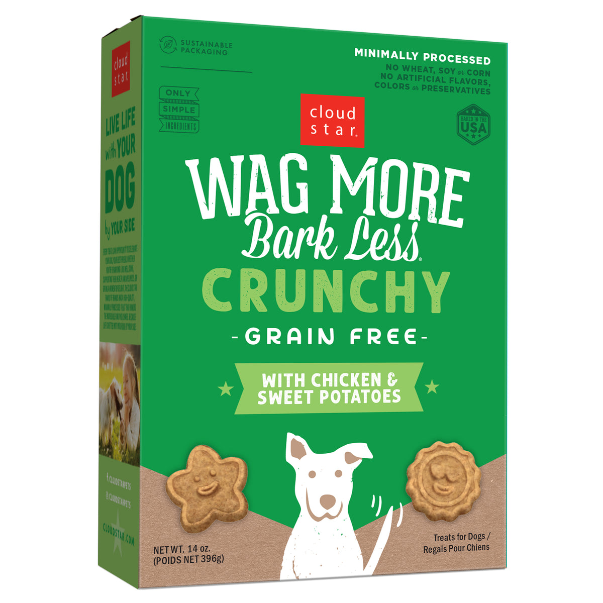 Wag More Bark Less Grain Treats with Chicken and Sweet Potatoes