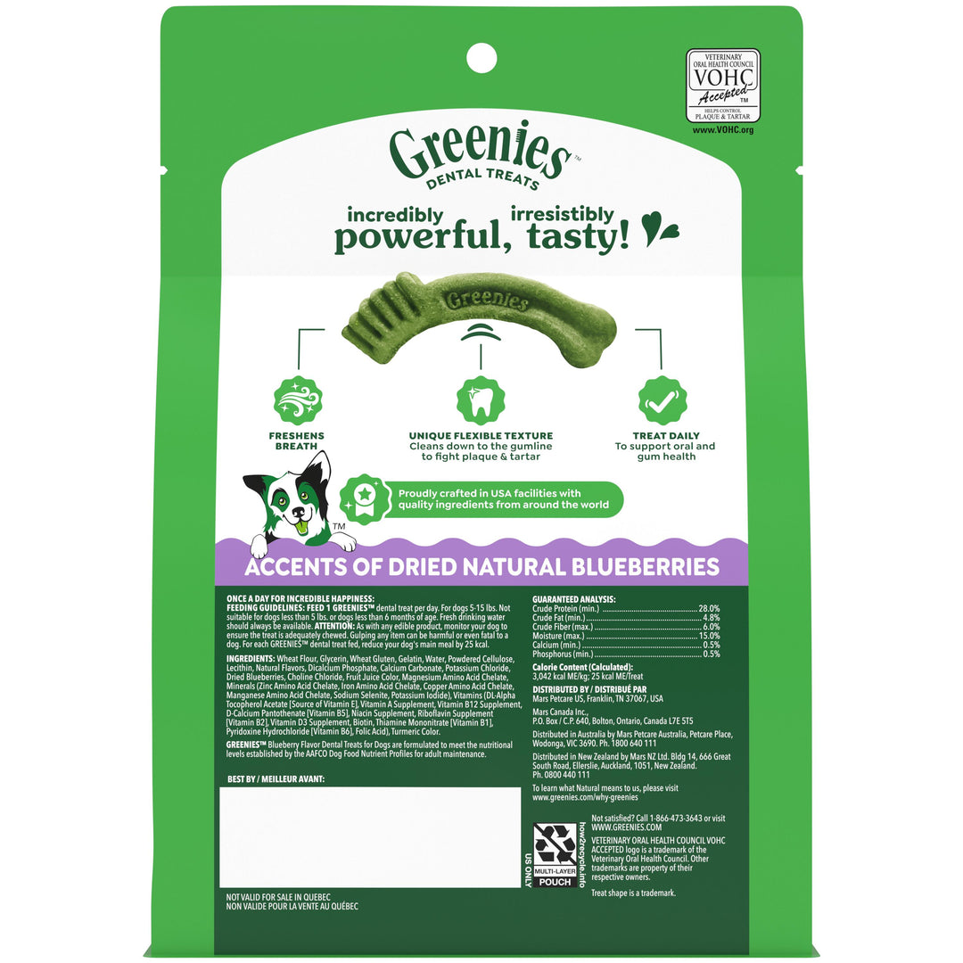 Greenies Dental Treats Blueberry Teenie 43ct
